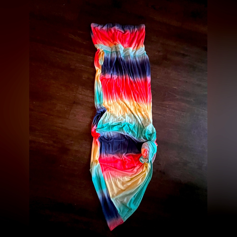 Multi color vacay maxi dress